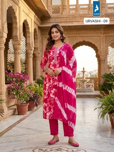 Kaya urvashi 3pcs b2b wholesale kurtis